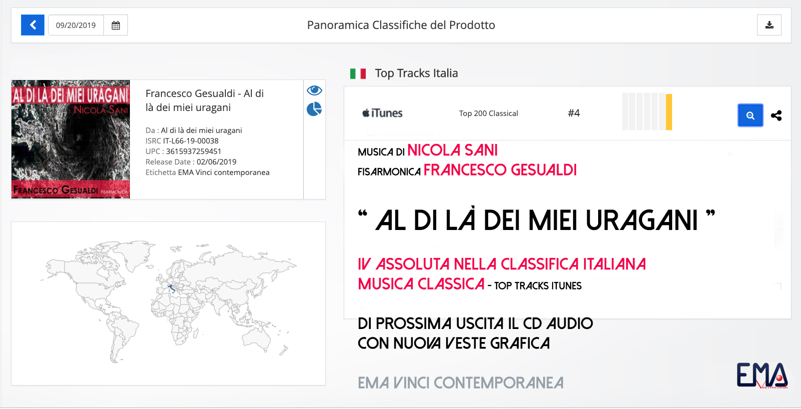 Al di là dei miei uragani di Nicola Sani – Francesco Gesualdi fisarmonica