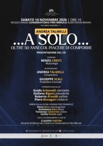 A Solo Talmelli Novembre 2026